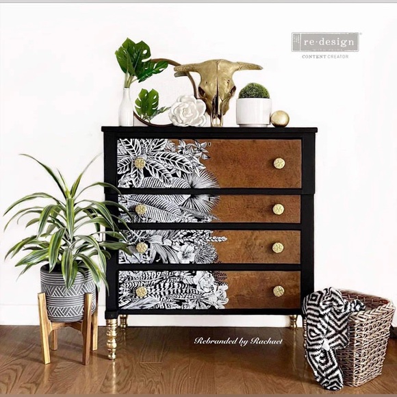 Redesign with Prima Decor Transfer ~ ABSTRACT JUNGLE 24” x 35” - Picture 4 of 5